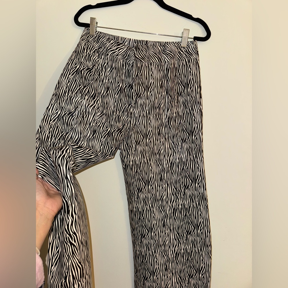 Fashion Nova Zebra Print Faux Leather Pants
